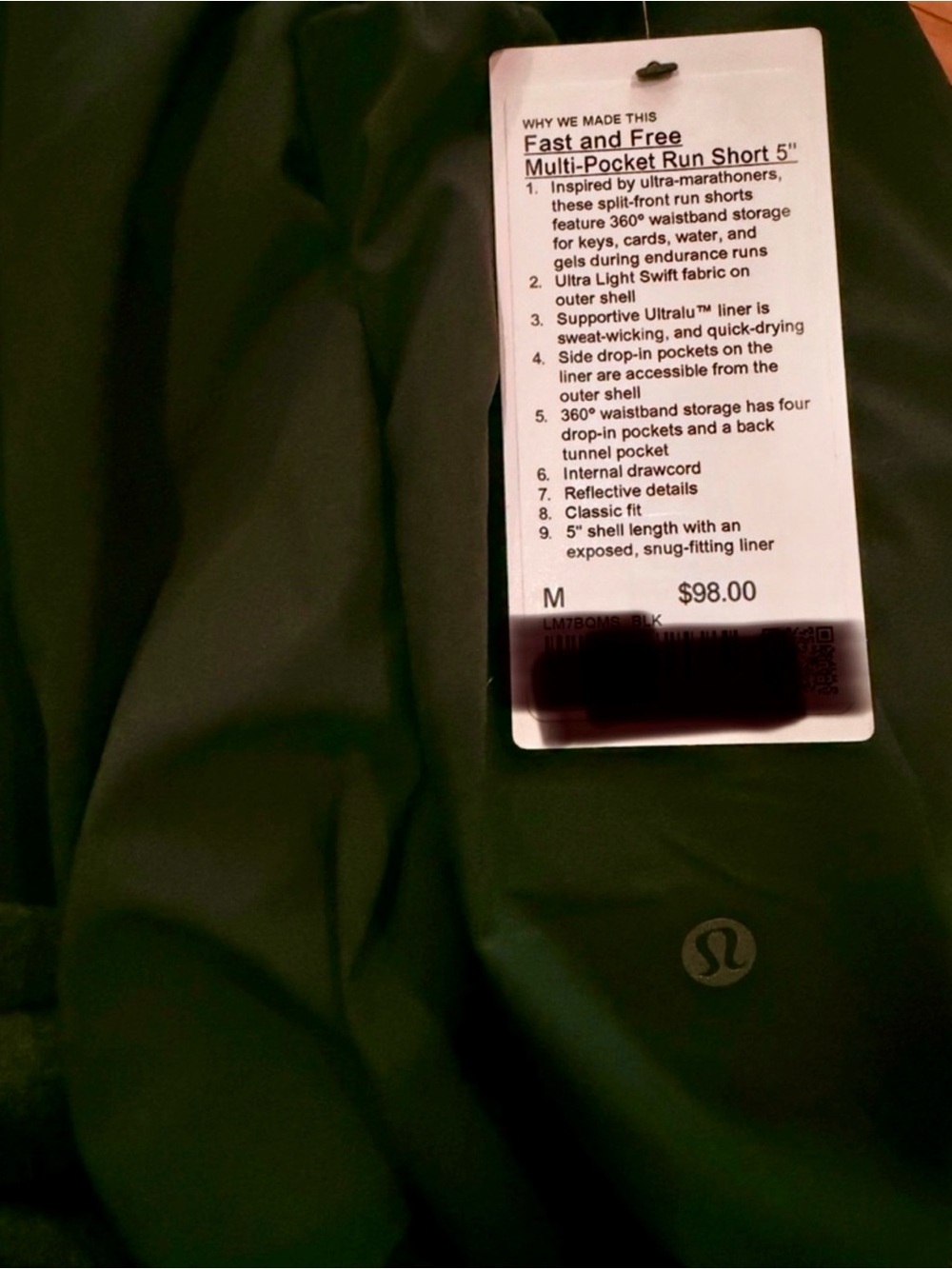 lululemon athletica Black Women's and man Flow Skort